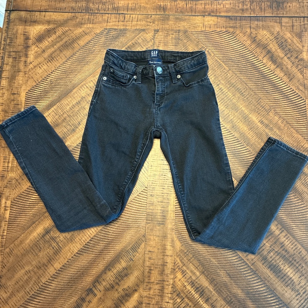 Girls skinny black gap jeans